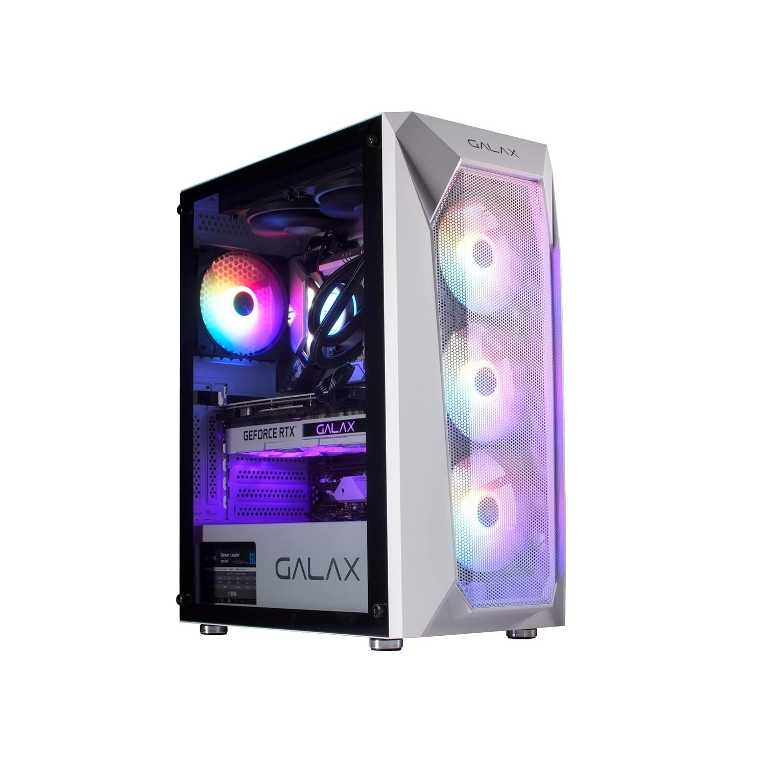 GALAX REVOLUTION-05 4FAN WHITE RAINBOW - Click informatique GALAX REVOLUTION-05 4FAN WHITE RAINBOW – Image 1