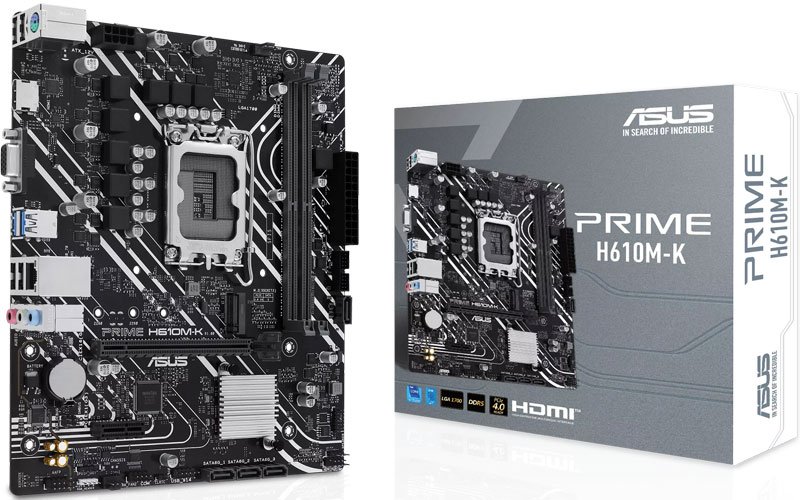 H610 ASUS PRIME H610M-K DDR5 PCIe 4.0 MICRO ATX 2 asus prime h610m k