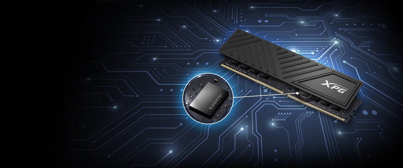 UDIMM DDR4 08GO 3200MHZ CL16 ADATA XPG GAMMIX D35 BLACK AX4U32008G16A-SBKD35 3