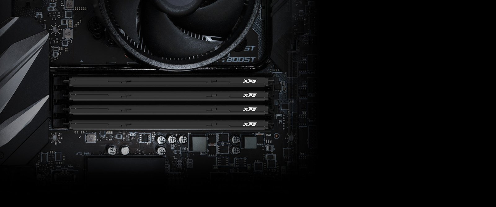 UDIMM DDR4 08GO 3200MHZ CL16 ADATA XPG GAMMIX D35 BLACK AX4U32008G16A-SBKD35 4